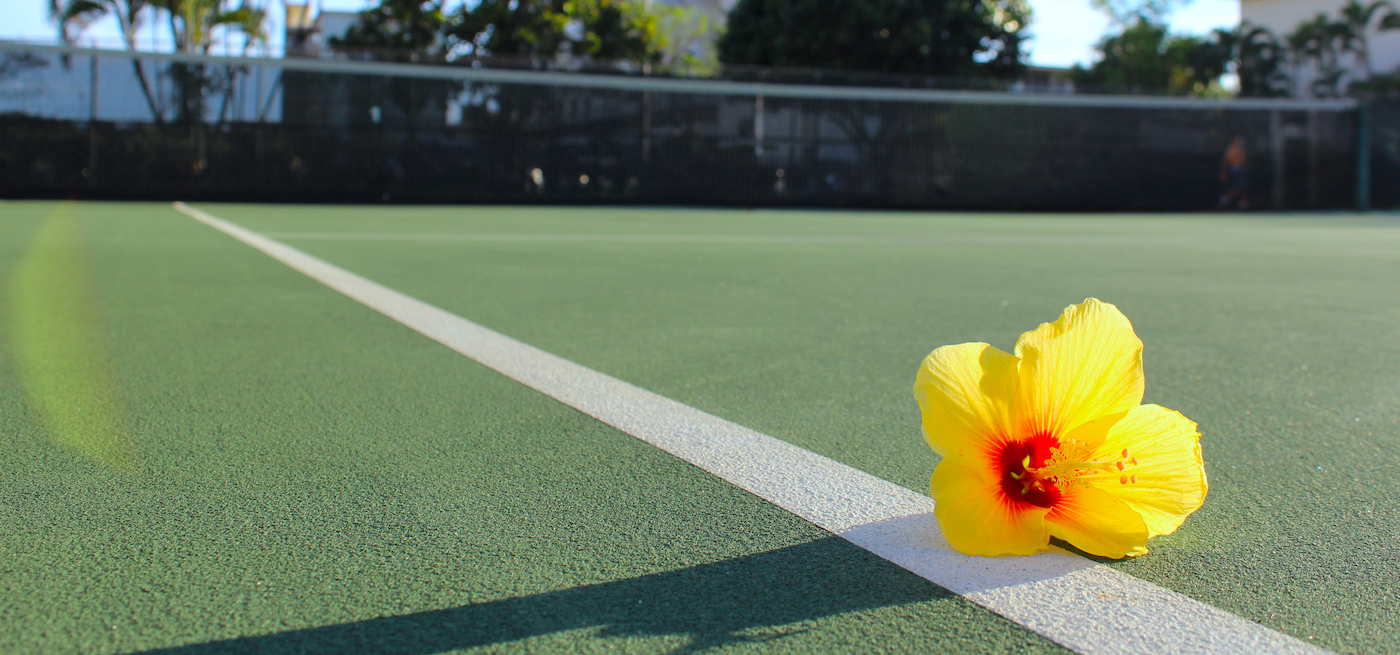 Join us as we play tennis in paradise