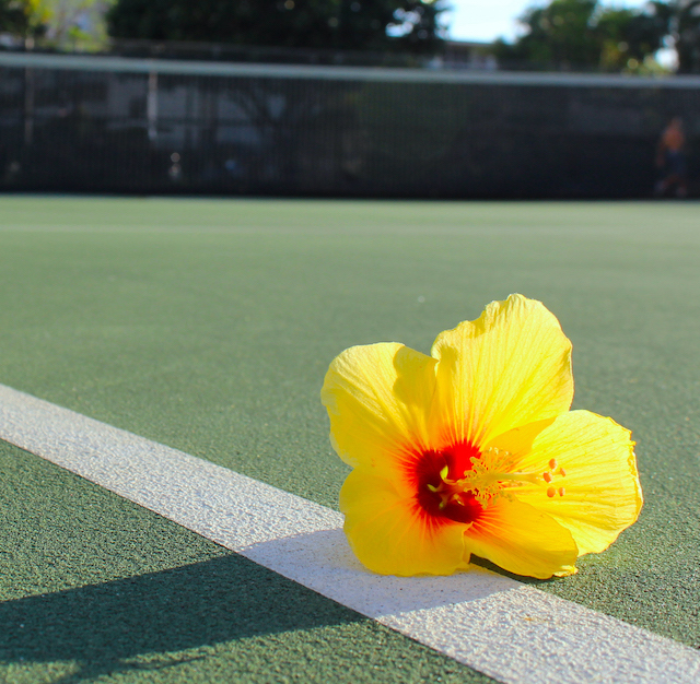 Join us as we play tennis in paradise