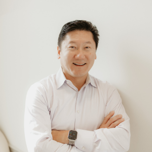 Christopher Lee smiling at the camera