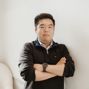  Michael Wang smiling at the camera