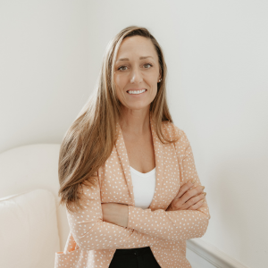 Shell Wood smiling at the camera