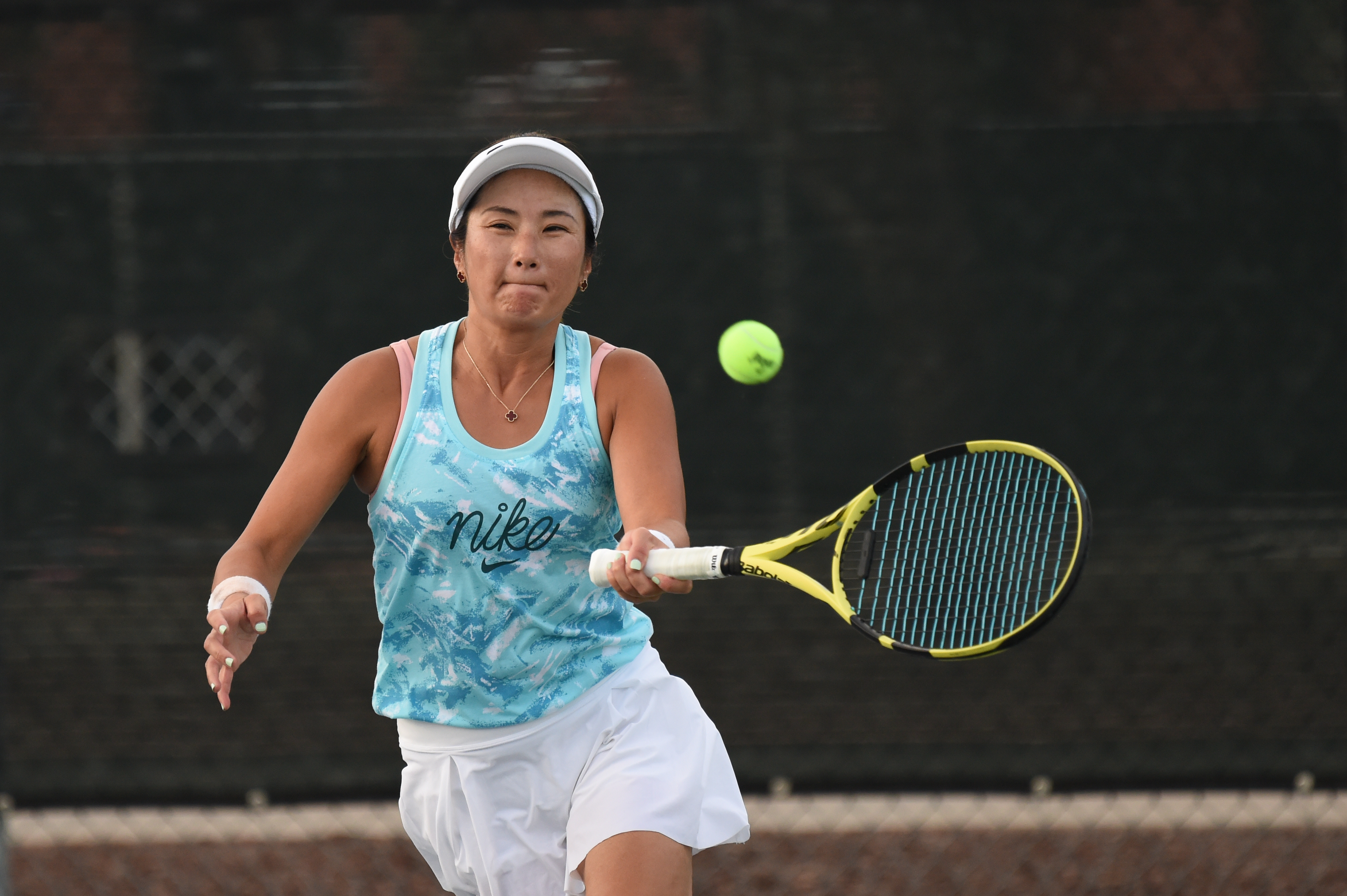 Action photo during the 2021 USTA League National Championships Adult 40 & Over 3.0 on Saturday, Oct. 23, 2021 at the Surprise Tennis & Racquet Complex in Surprise, Arizona. (Photo by Juan Ocampo/USTA)