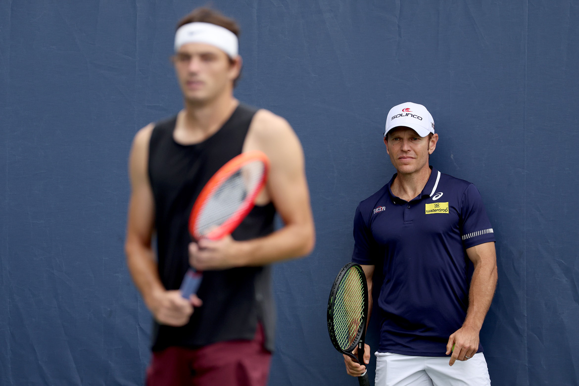 Michael Russell y Taylor Fritz. Fotografía de Matthew Stockman/Getty Images.